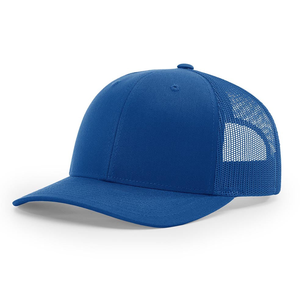 Richardson 112 Snapback Trucker Cap With Custom Leatherette Patch