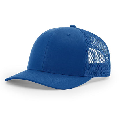 Richardson 112 Snapback Trucker Cap With Custom Leatherette Patch