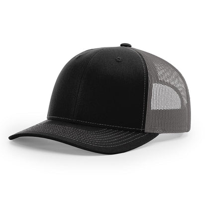Richardson 112 Snapback Trucker Cap With Custom Leatherette Patch