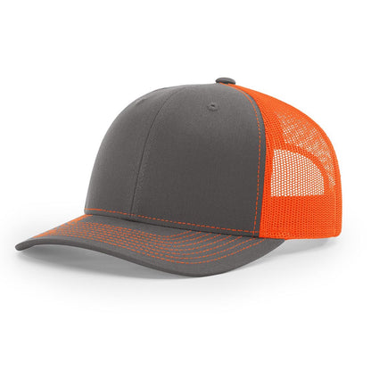 Richardson 112 Snapback Trucker Cap With Custom Leatherette Patch