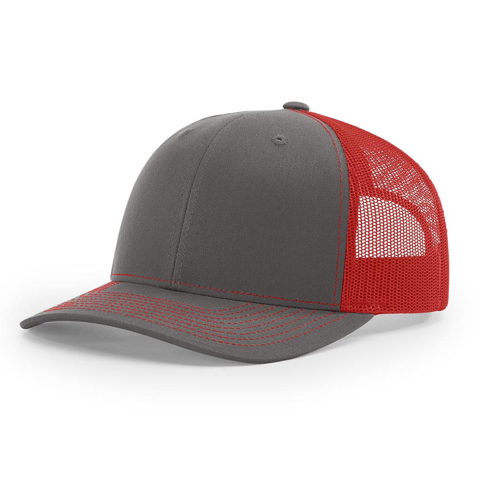 Richardson 112 Snapback Trucker Cap With Custom Leatherette Patch