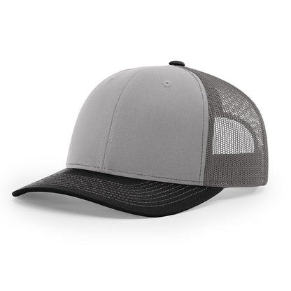 Richardson 112 Snapback Trucker Cap With Custom Leatherette Patch