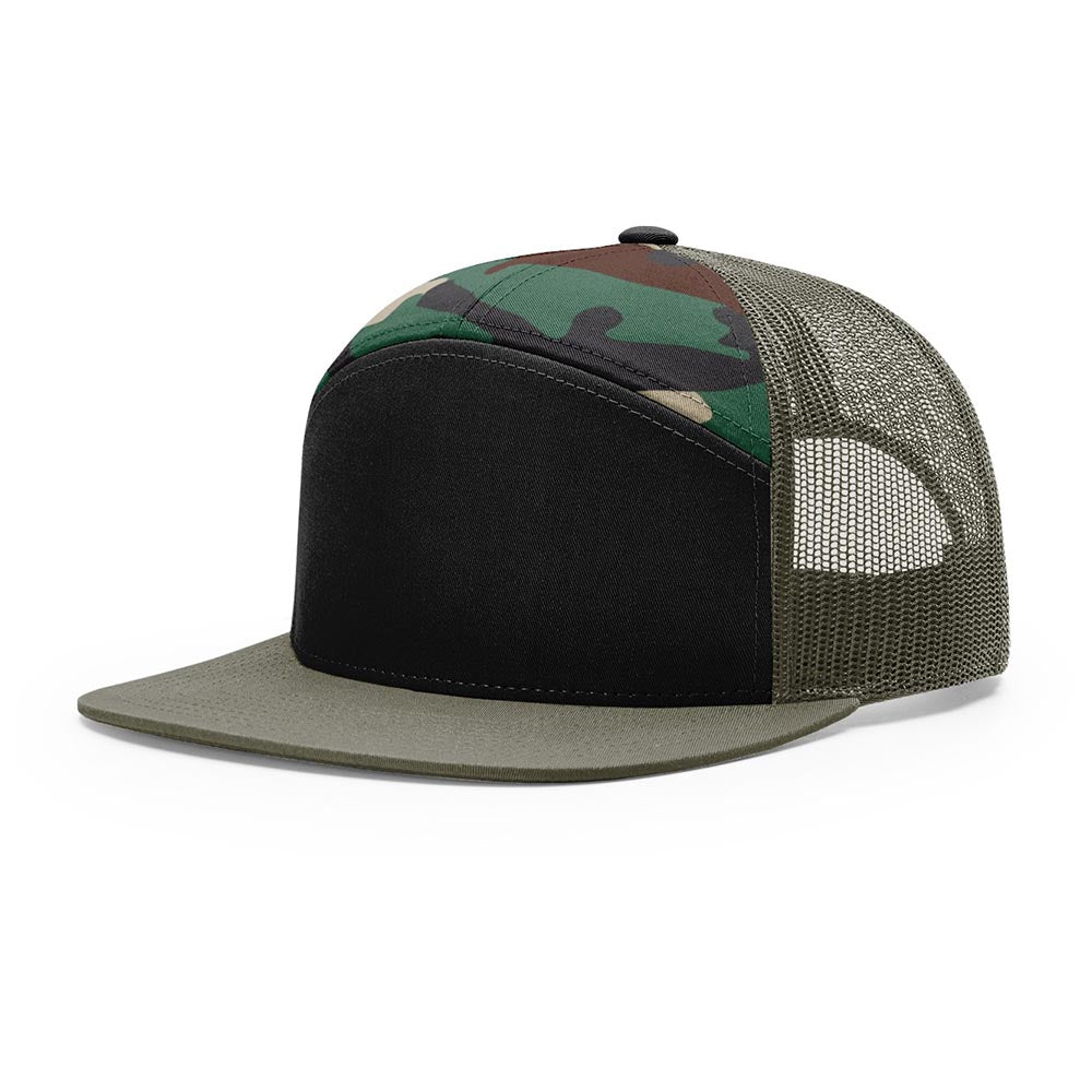 Richardson 168 7-Panel Custom Acrylic Patch Trucker Hat