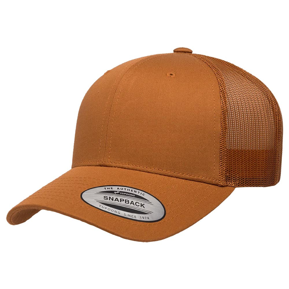 Yuppong 6606 Custom Leather Patch Retro Trucker Cap