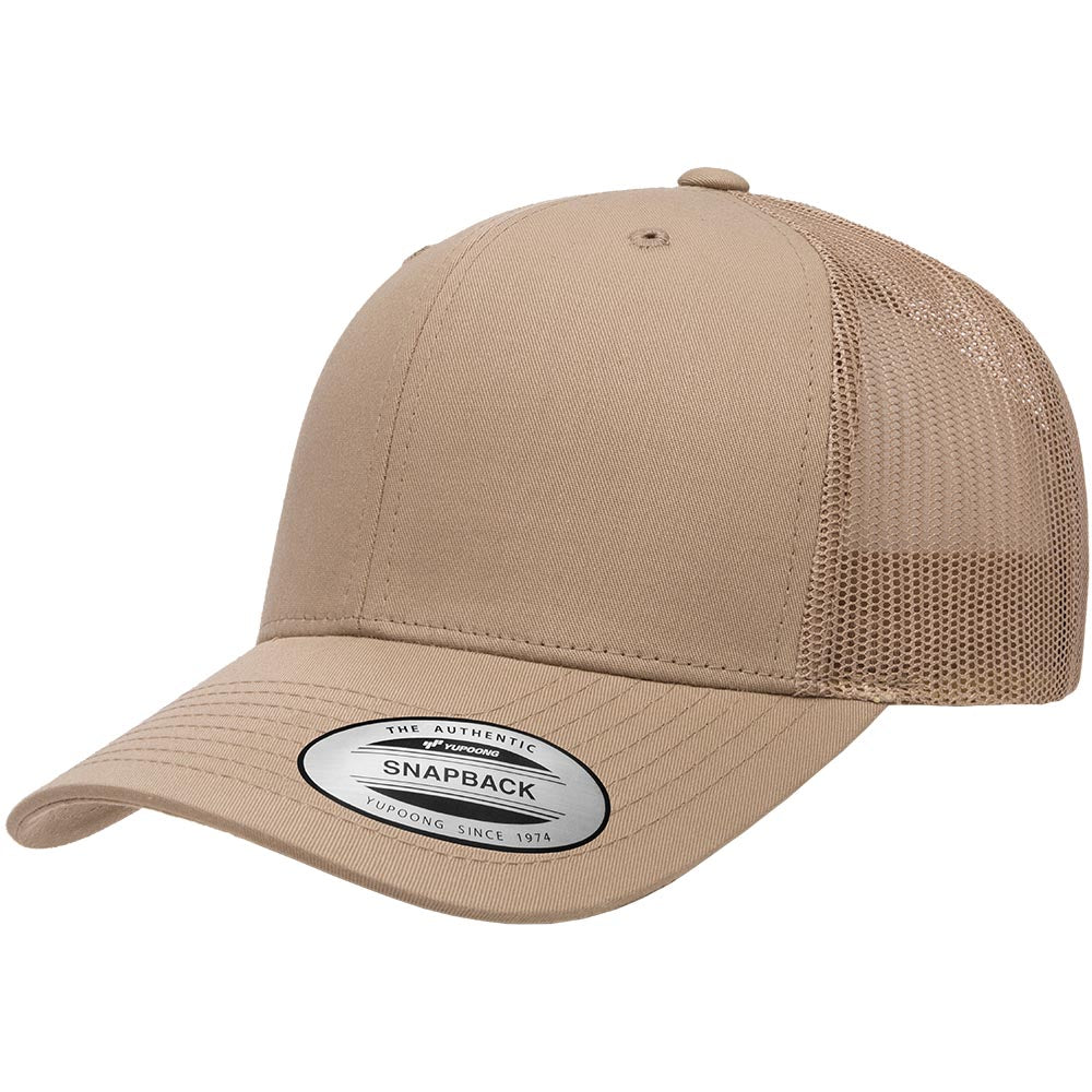 Yuppong 6606 Custom Leather Patch Retro Trucker Cap