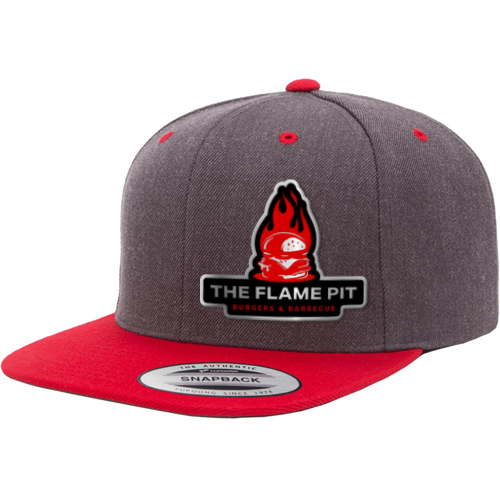 Yupoong 6089M Custom Acrylic Patch Premium Snapback Hat